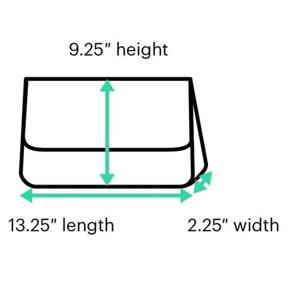 Glass Ladder & Co. Megan portfolio tablet clutch cement grey - Picture 8 of 8